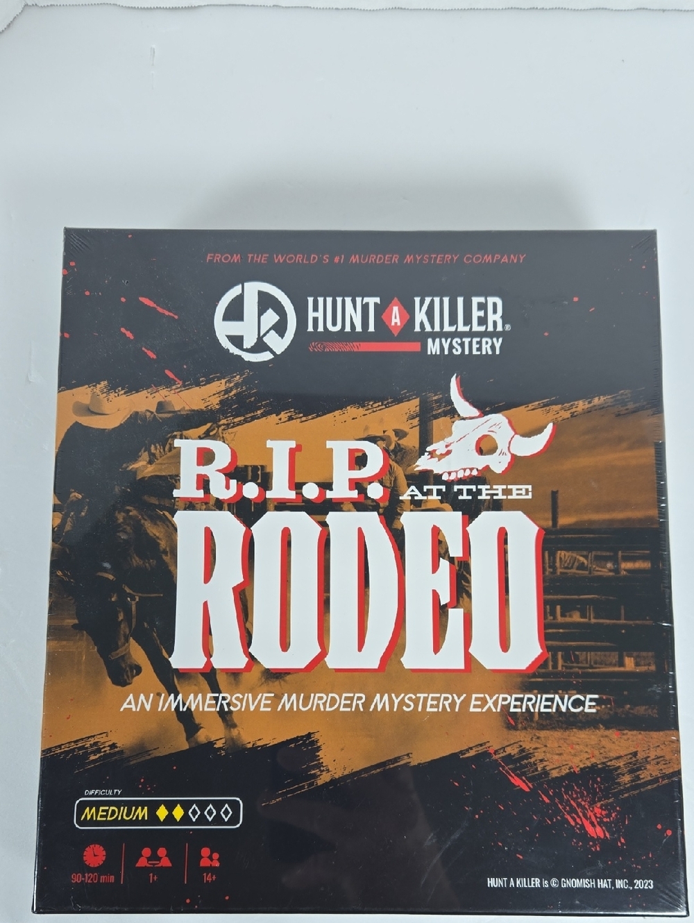 Hunt A Killer Mystery "R.I.P. at the Rodeo" Game - Black & Brown Box